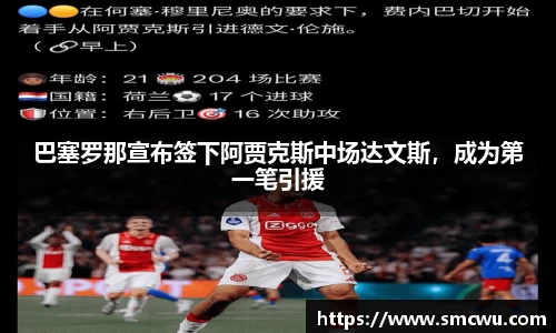 巴塞罗那宣布签下阿贾克斯中场达文斯，成为第一笔引援