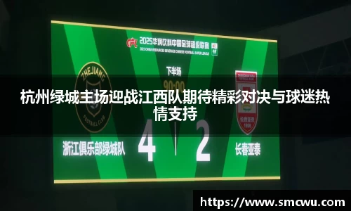 杭州绿城主场迎战江西队期待精彩对决与球迷热情支持
